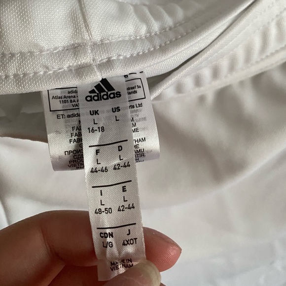 White Addias track pants - Picture 2 of 3